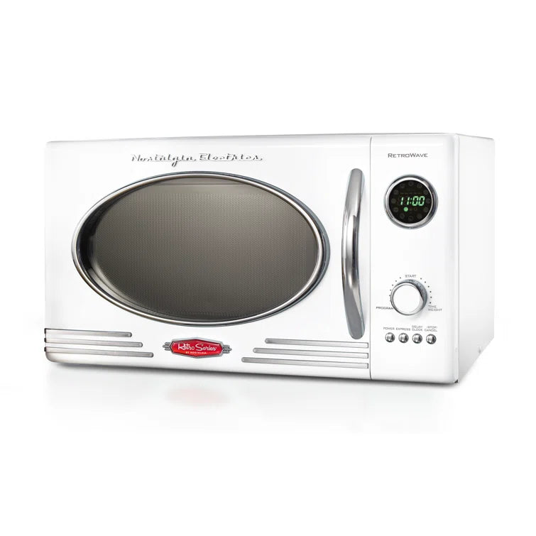 Nostalgia Retro 19" 0.9 cu ft. 800-Watt Countertop Microwave Oven in 6 colors