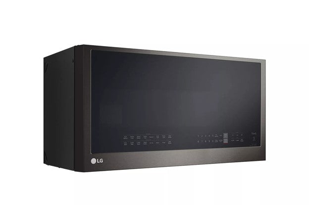 LG 1.7 cu. ft. Over the Range Convection Microwave Oven with Air Fry in Smart PrintProof Black Stainless Steel Item No.MHEC1737D