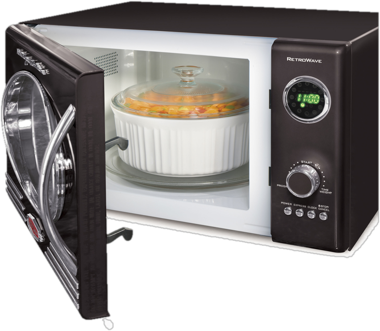 Nostalgia Retro 19" 0.9 cu ft. 800-Watt Countertop Microwave Oven in 6 colors