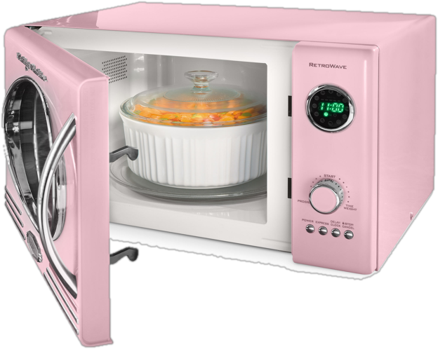 Nostalgia Retro 19" 0.9 cu ft. 800-Watt Countertop Microwave Oven in 6 colors