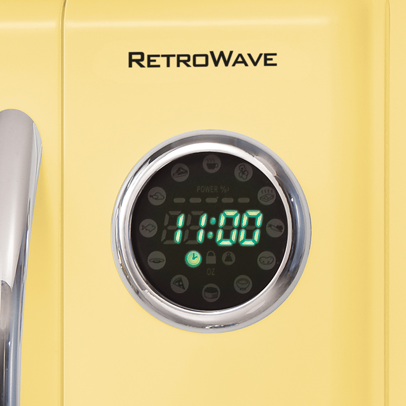 Nostalgia Retro 19" 0.9 cu ft. 800-Watt Countertop Microwave Oven in 6 colors