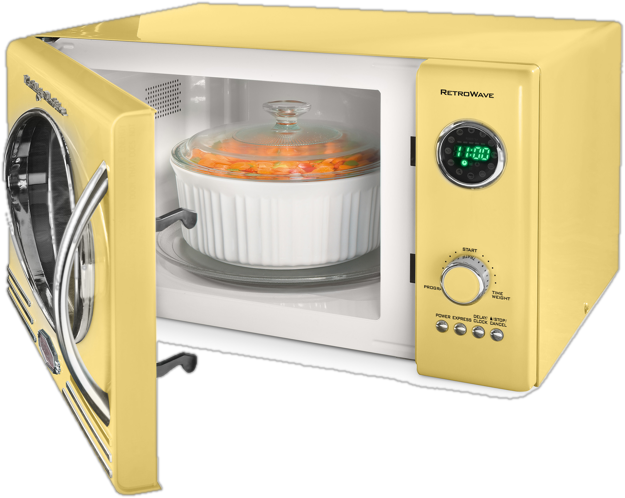 Nostalgia Retro 19" 0.9 cu ft. 800-Watt Countertop Microwave Oven in 6 colors