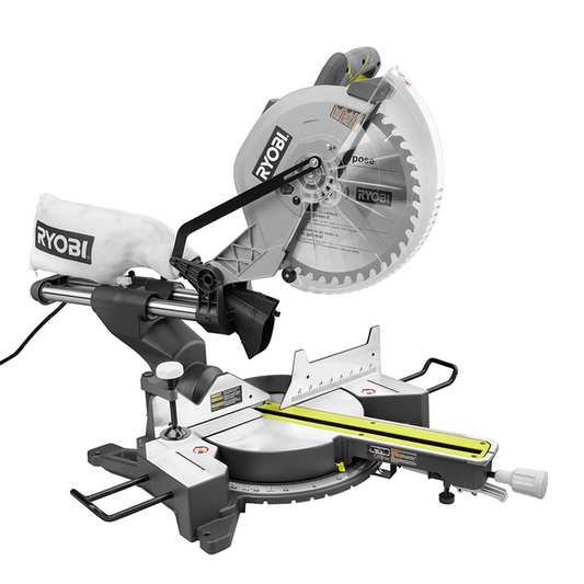 RYOBI 12" SLIDING COMPOUND MITER SAW WITH LED