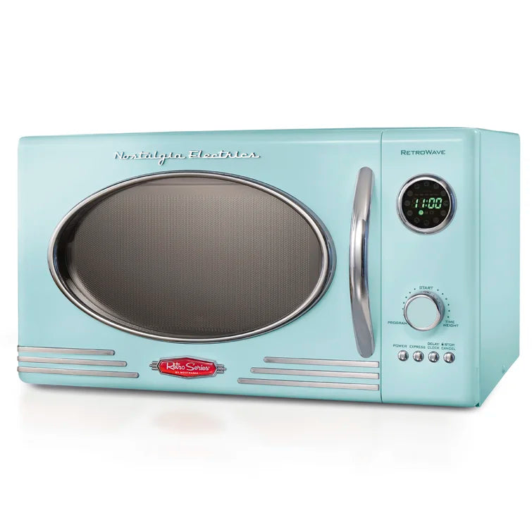 Nostalgia Retro 19" 0.9 cu ft. 800-Watt Countertop Microwave Oven in 6 colors