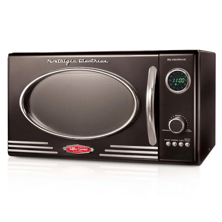 Nostalgia Retro 19" 0.9 cu ft. 800-Watt Countertop Microwave Oven in 6 colors