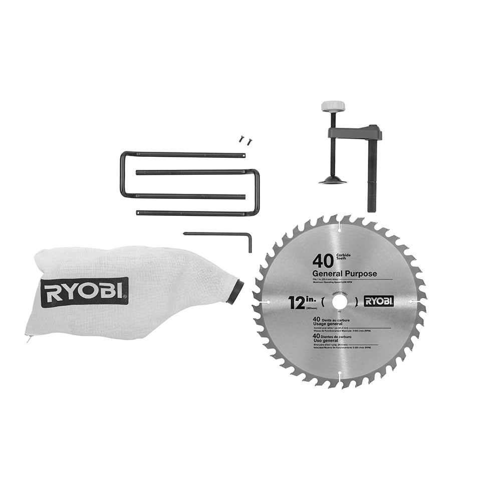 RYOBI 12" SLIDING COMPOUND MITER SAW WITH LED