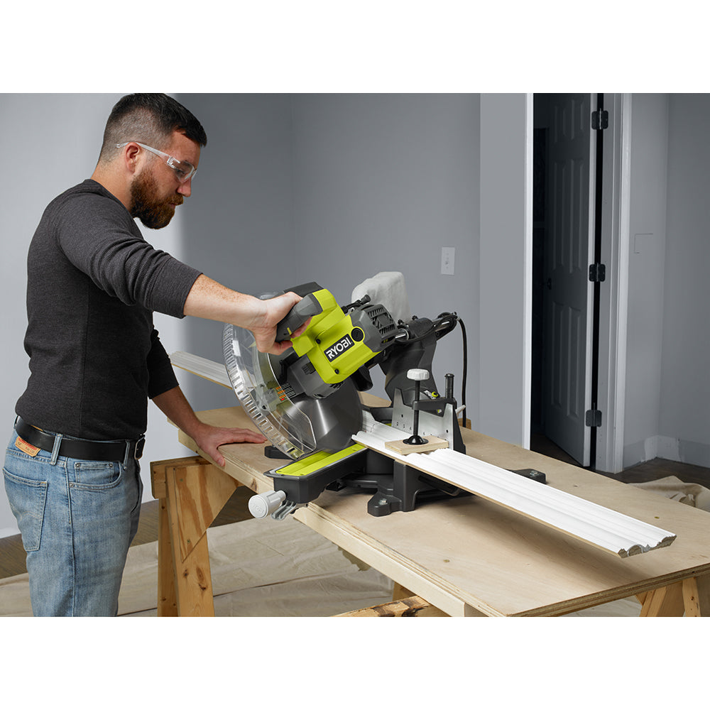 RYOBI 12" SLIDING COMPOUND MITER SAW WITH LED