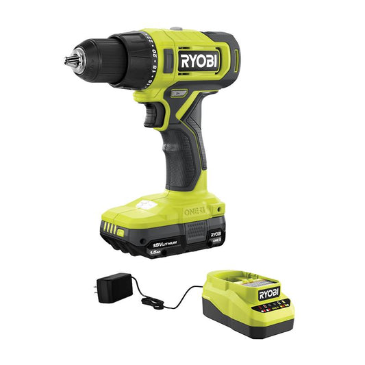 RYOBI 18V ONE+ 1/2" DRILL/DRIVER KIT Item No. PCL206K2